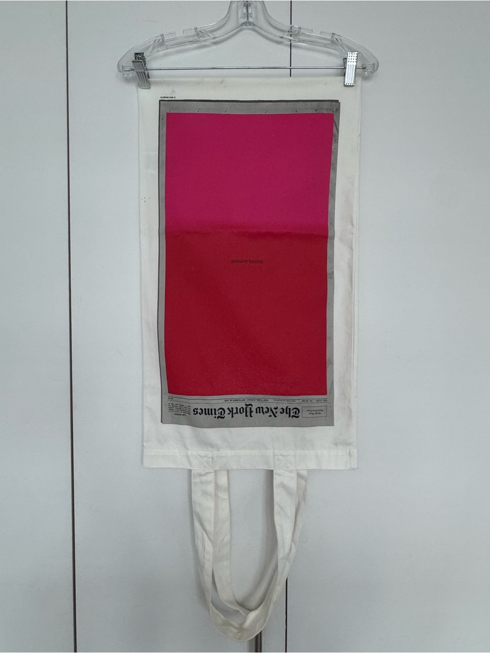 Saint Laurent White Tote Art Bazel Sho Shibuya